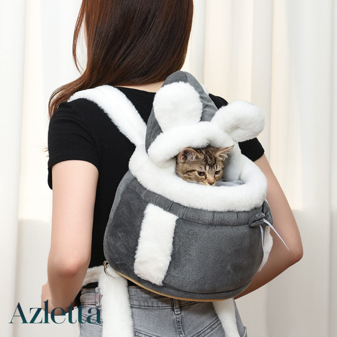 Mochila de Felpa Cálida para Mascotas